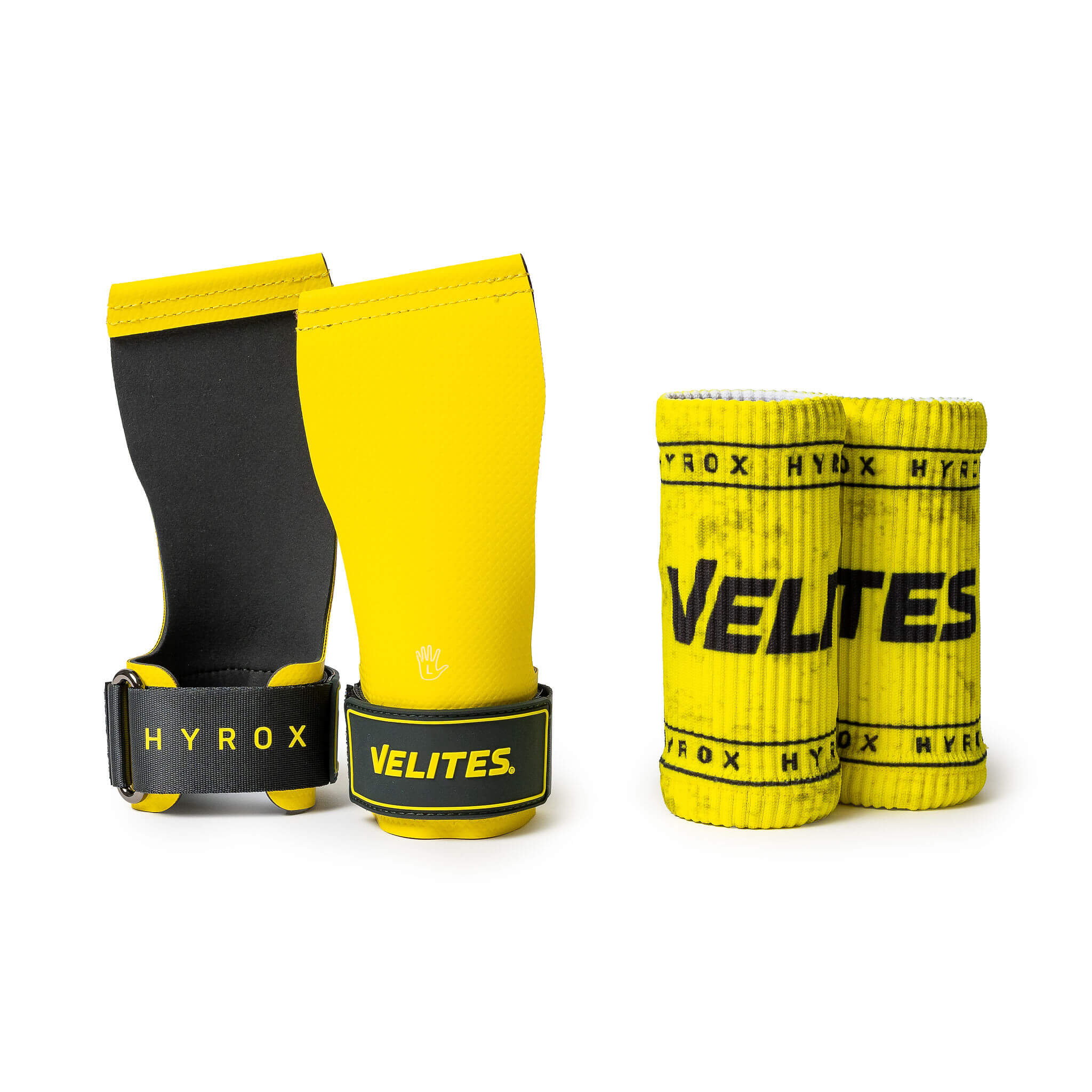 Calleras Quad Ultra Hand Grips No Chalk Hyrox Velites - Amarillo Amarillo-2