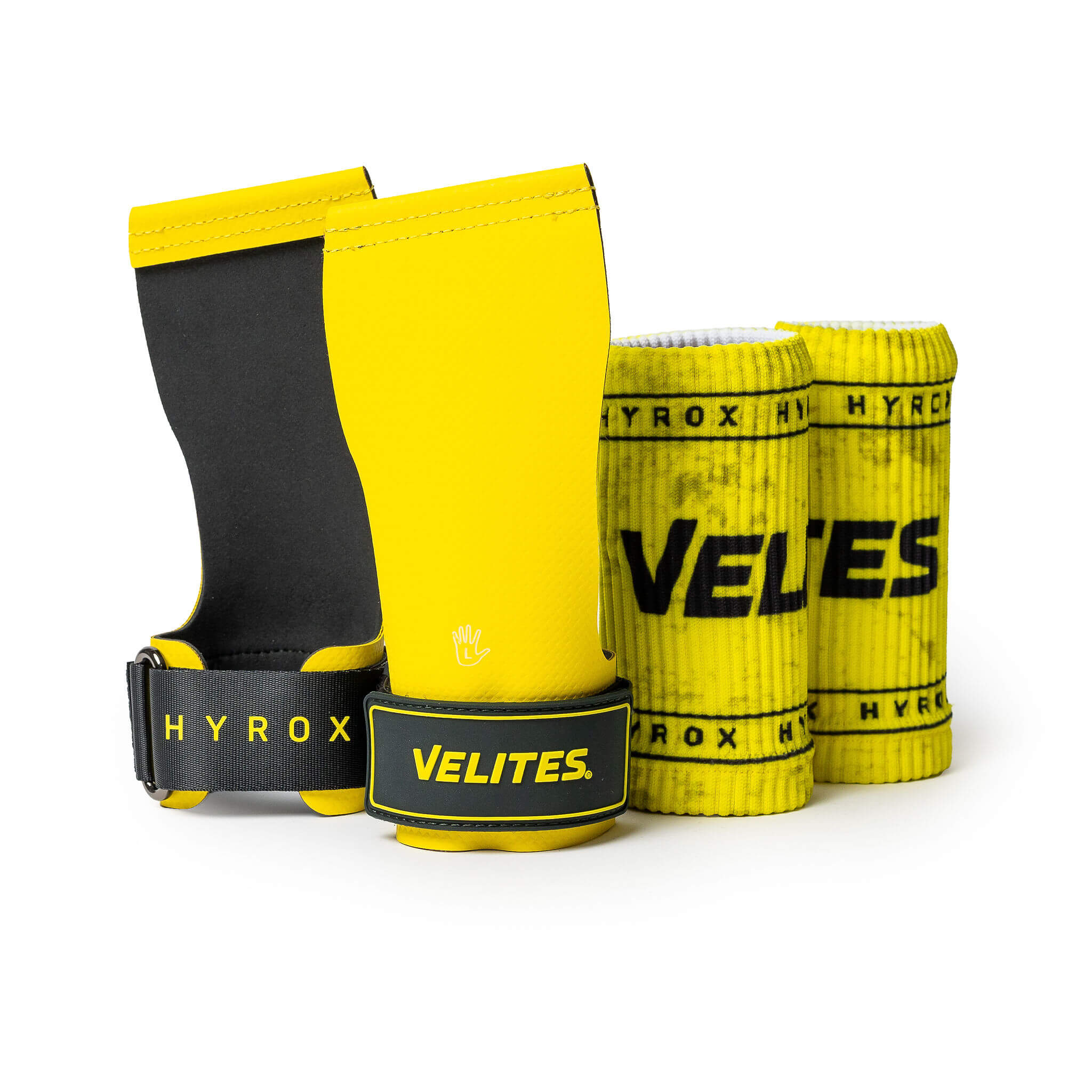 Calleras Quad Ultra Hand Grips No Chalk Hyrox Velites - Amarillo Amarillo-5
