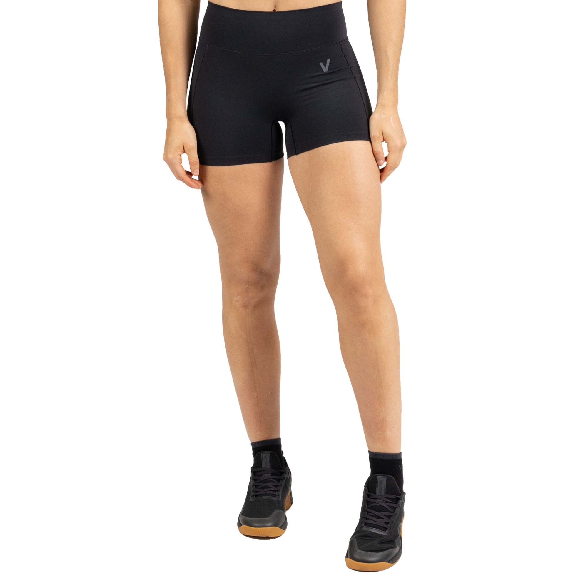 Leggins cortos para entrenamiento mujer Velites - Negro Negro-1