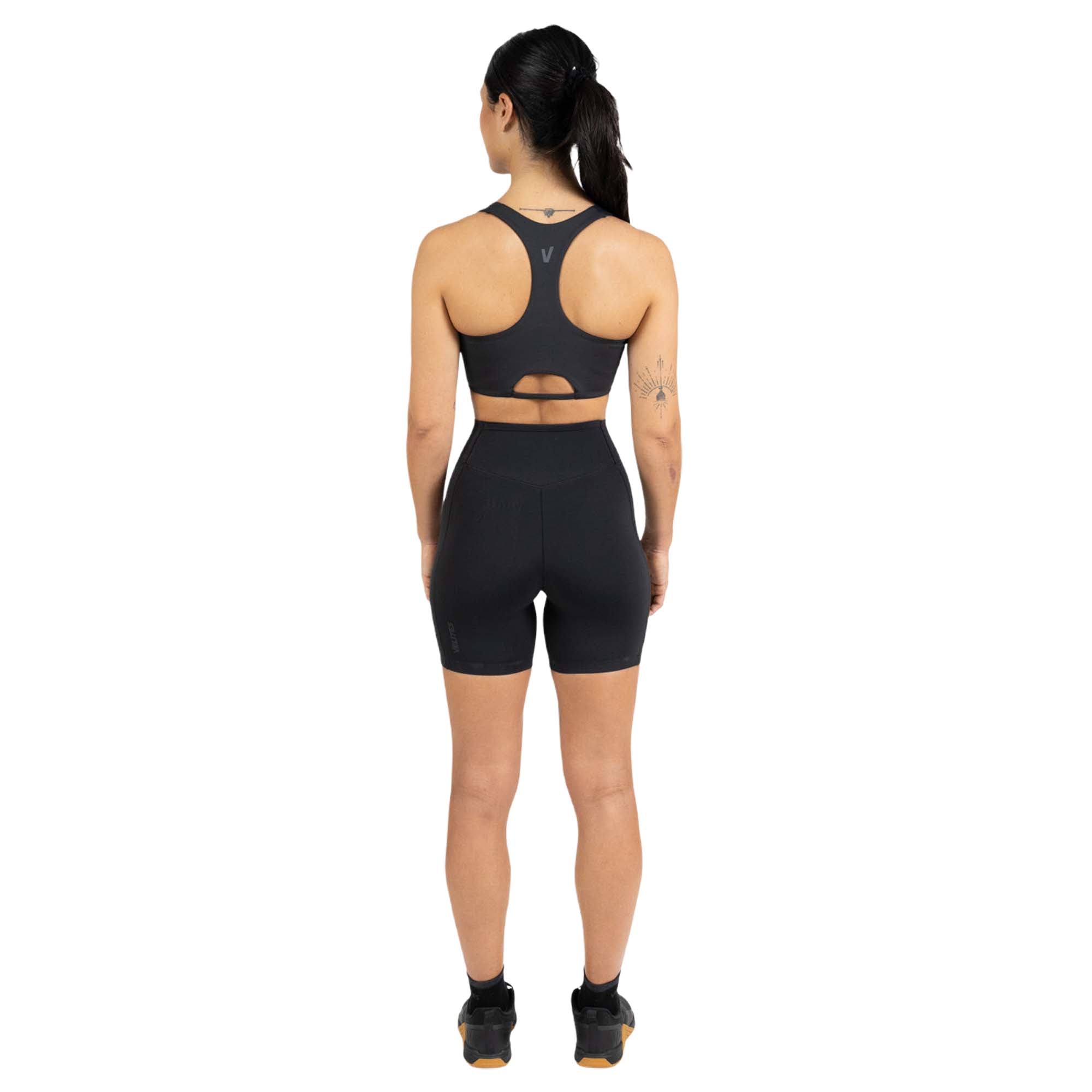 Imagen 5 de Leggins medios para entrenamiento mujer Velites - Negro Negro