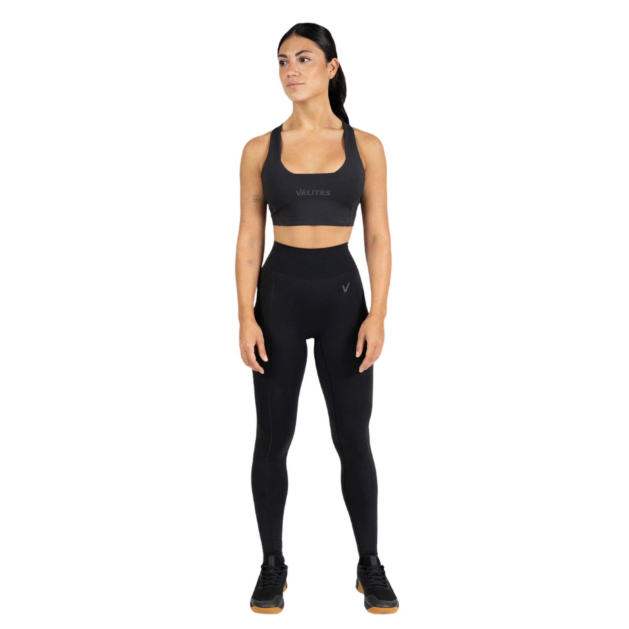 Imagen 2 de Leggins largos para entrenamiento mujer Velites - Negro Negro