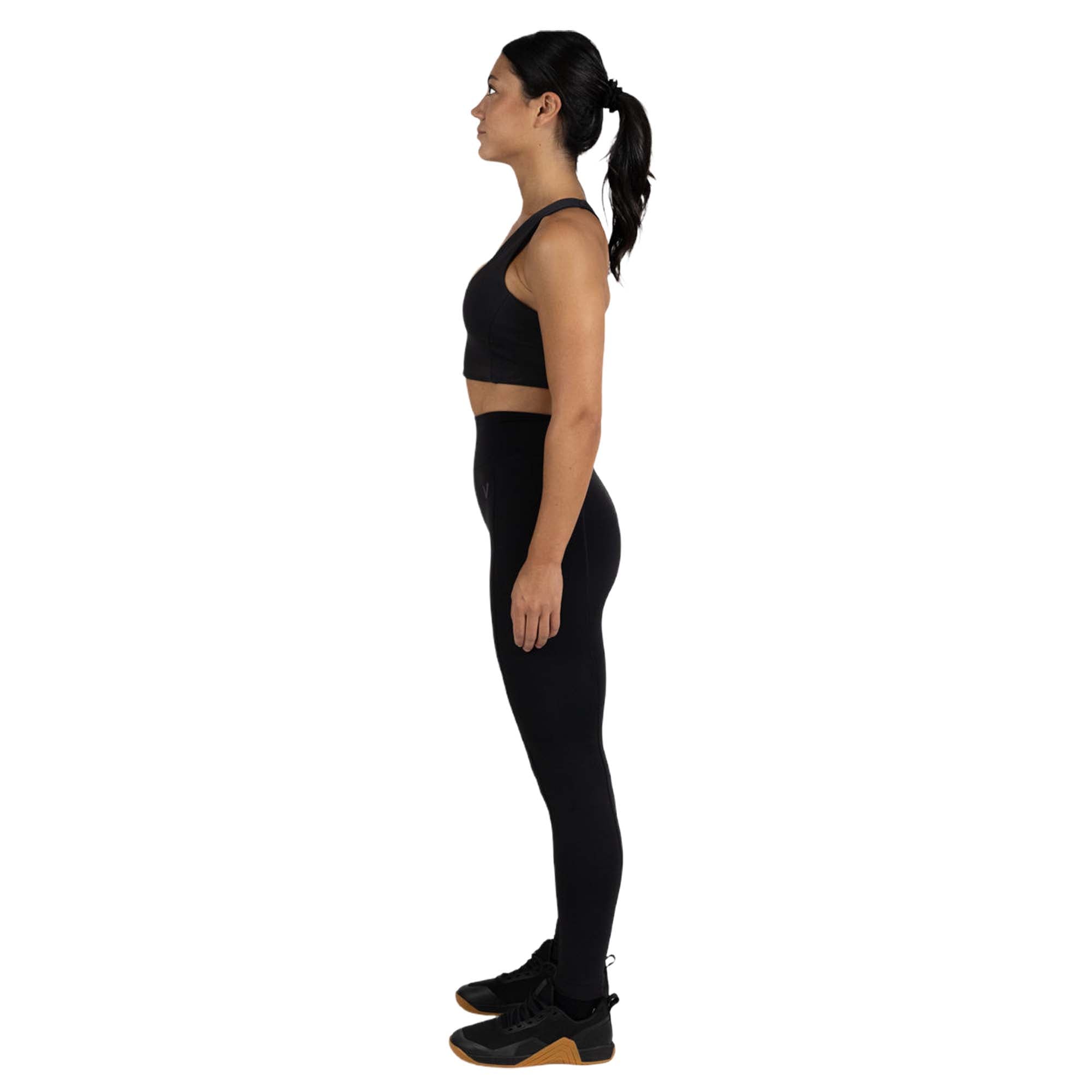 Imagen 3 de Leggins largos para entrenamiento mujer Velites - Negro Negro