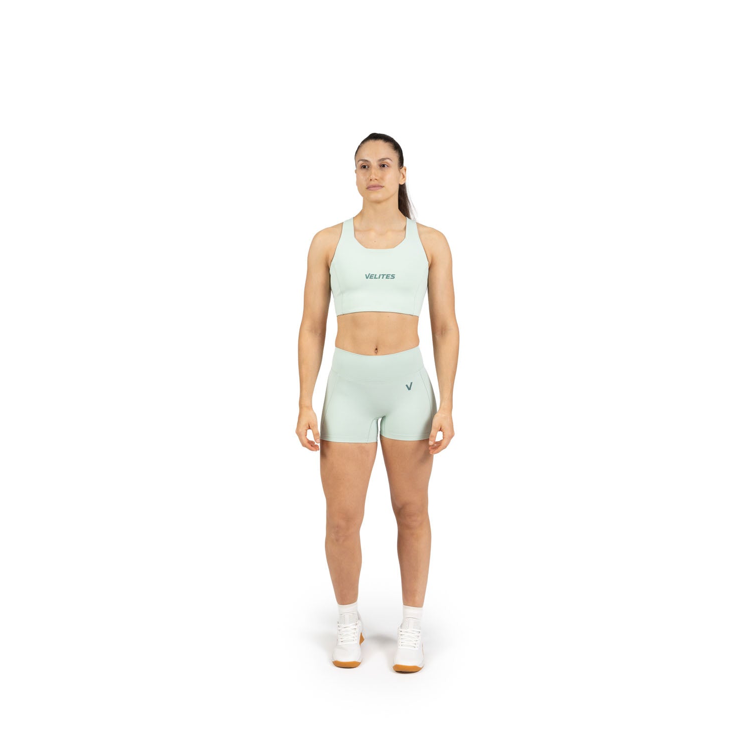 Velites Sujetador cuello alto Holo Verde menta