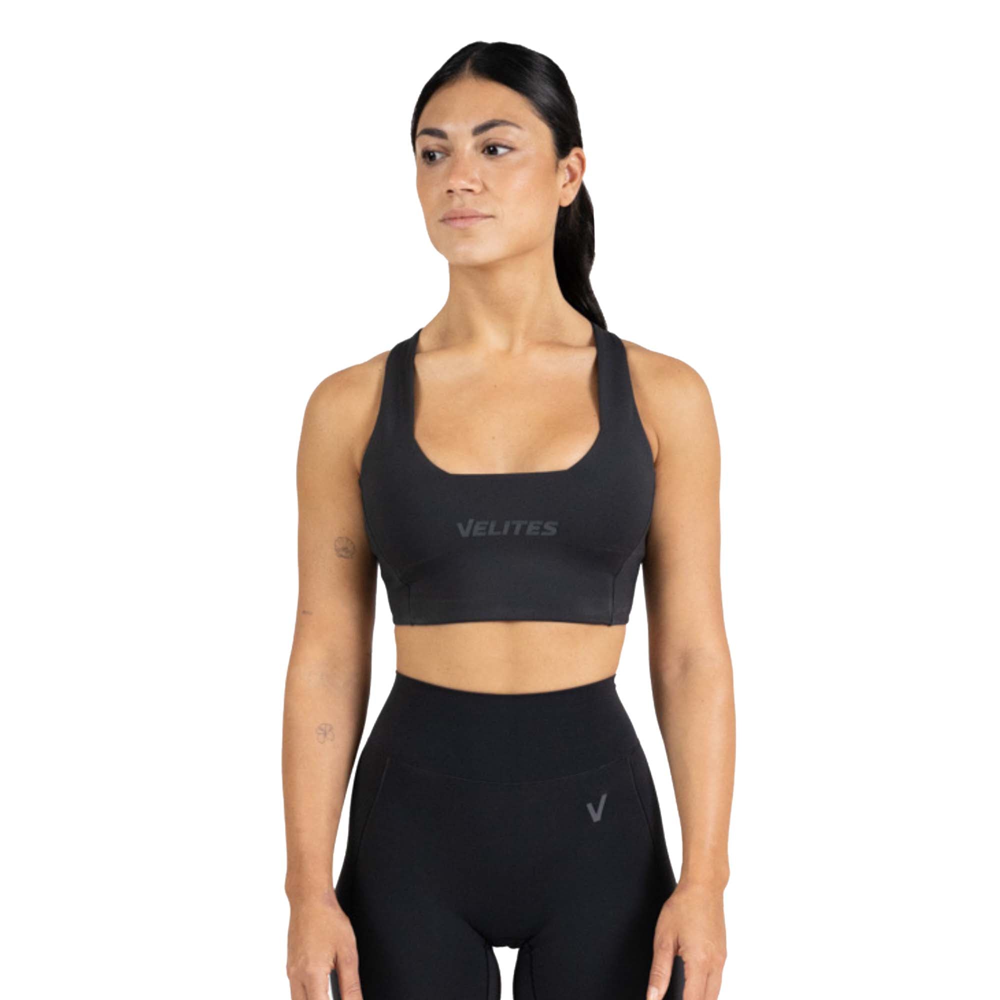Imagen 1 de Sujetador de corte bajo para entrenamiento mujer Velites - Negro Negro