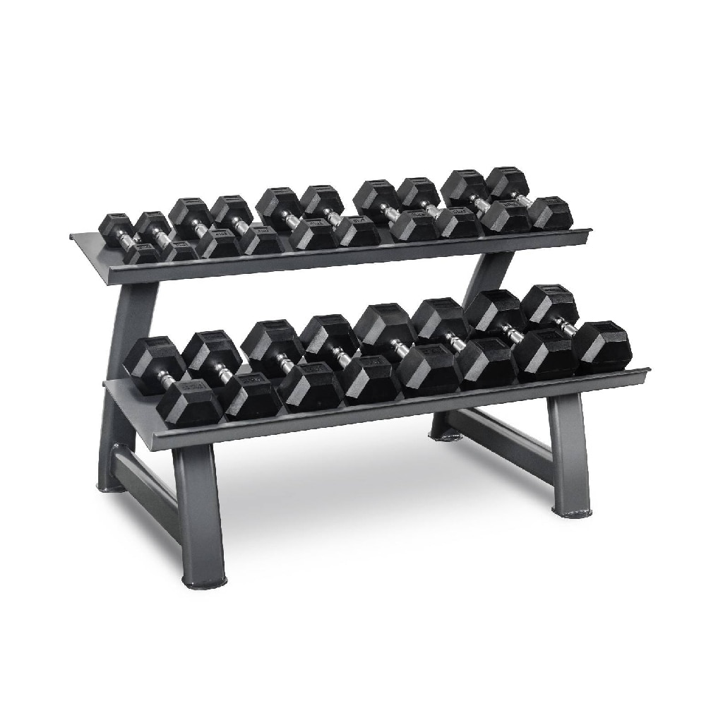 Imagen 0 de Set de mancuernas hexagonales 2kg - 20kg Titanium Strength Negro