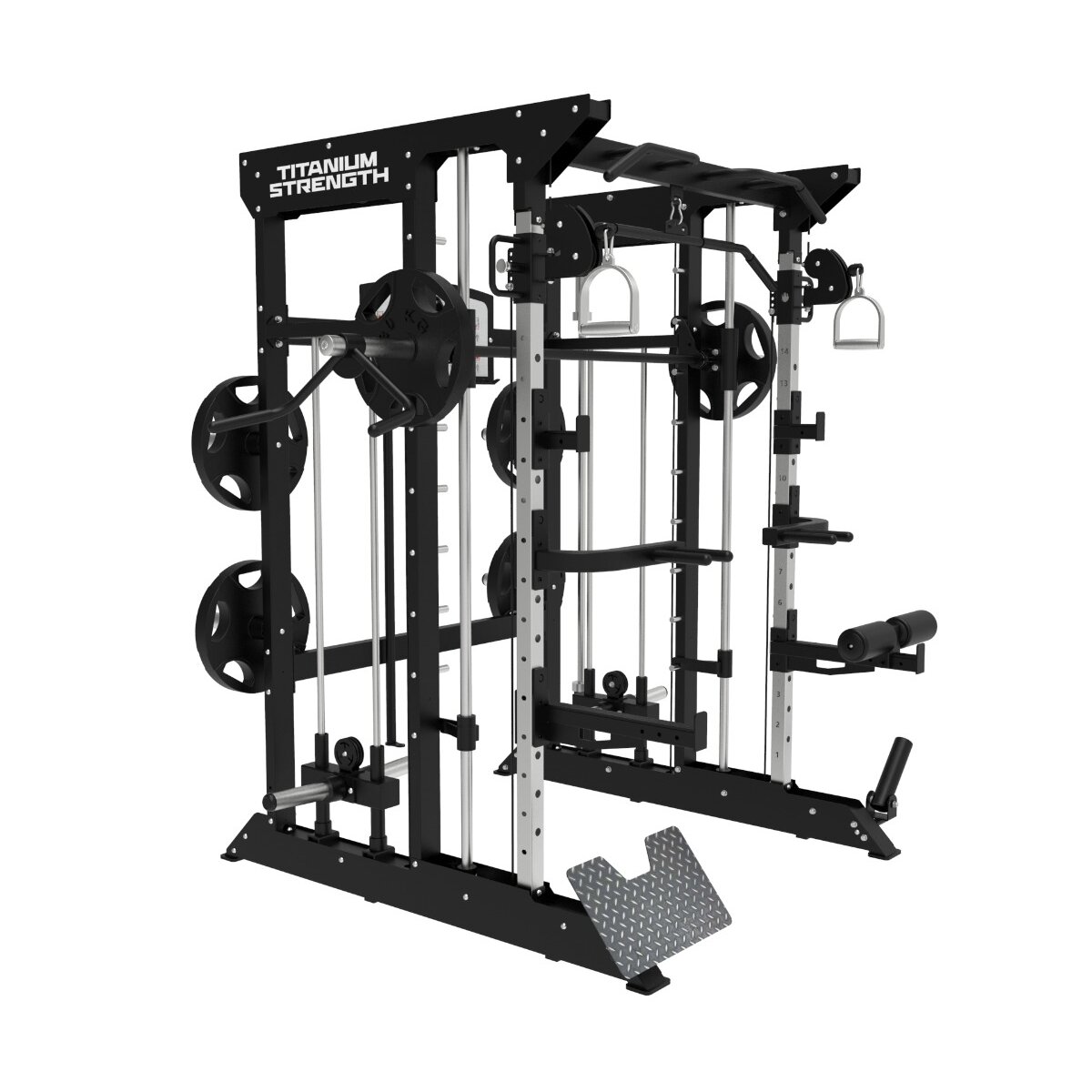 Imagen 0 de Multiestación Máquina Smith con Doble Polea B100 V2 Titanium Strenght Negro