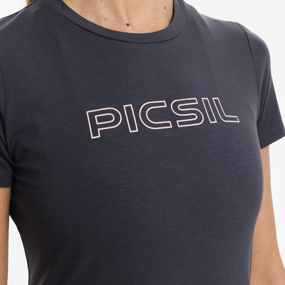 Camiseta de mujer Picsil - Azul oscuro Azul oscuro-6