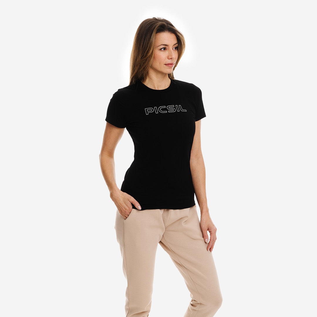 Camiseta de mujer Picsil - Negro Negro-3