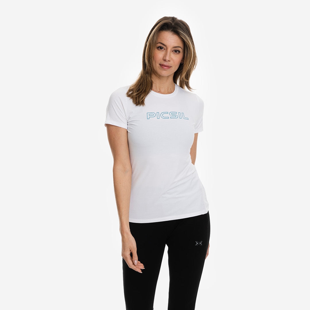 Imagen 0 de Camiseta de mujer Picsil Blanco