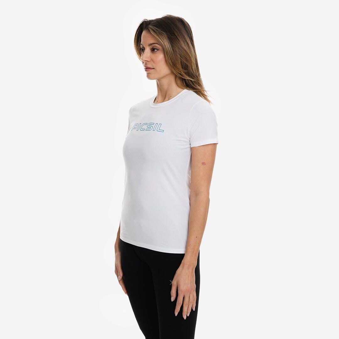 Camiseta de mujer Picsil - Blanco Blanco-3