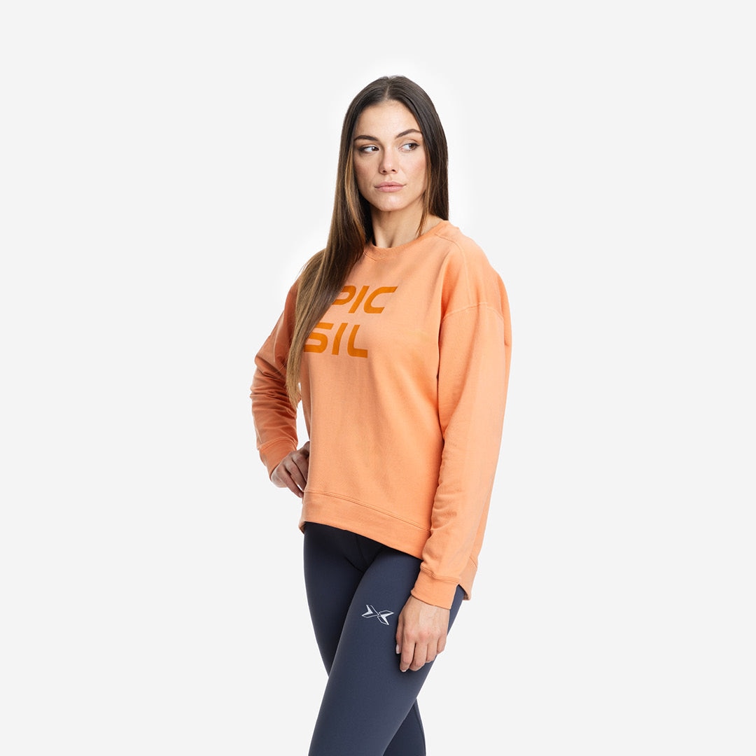 Sudadera de mujer Stretch Picsil - Naranja Naranja-3