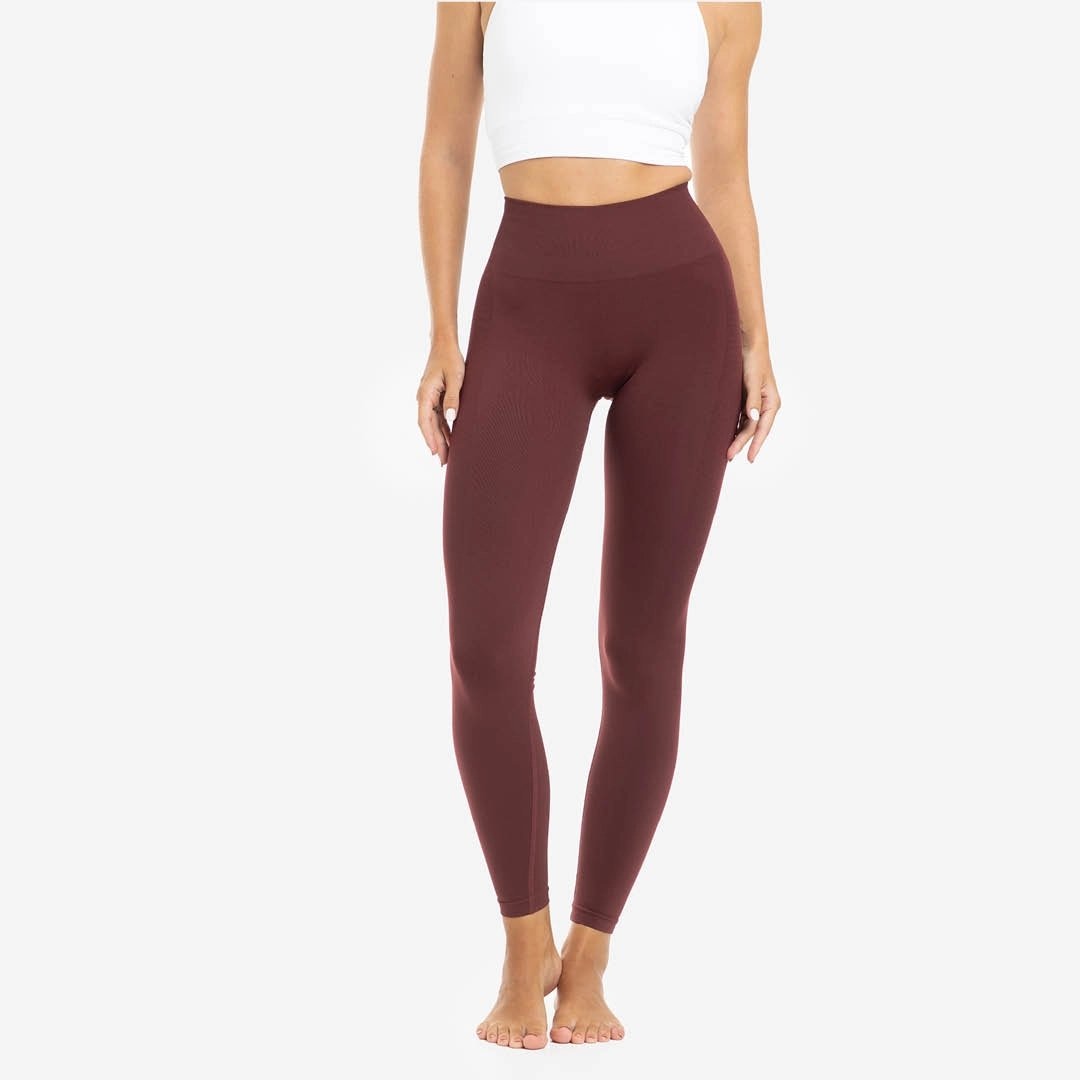 Imagen 0 de Mallas de mujer Seamless Soft Picsil Granate