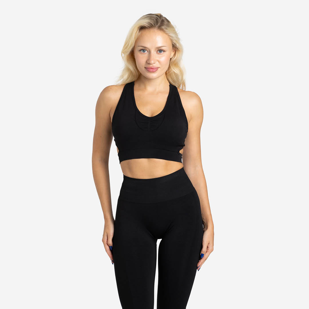 Top deportivo Tank Seamless Picsil - Negro Negro-1