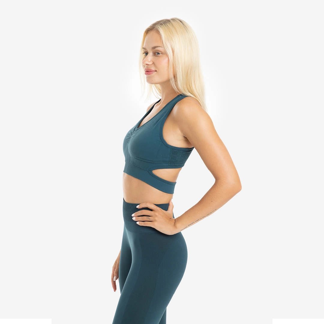 Imagen 3 de Sujetador de mujer Tank Seamless Picsil - Turquesa Turquesa