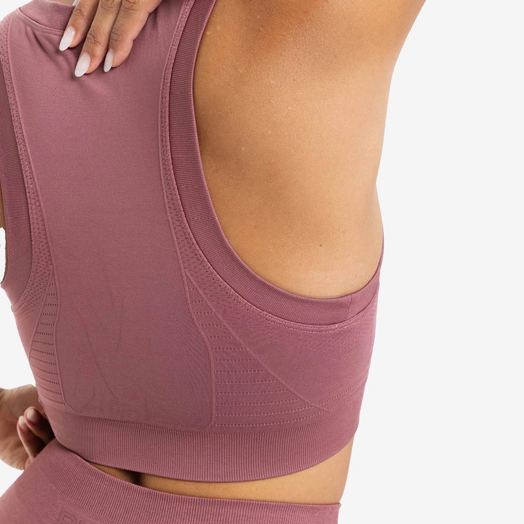 Top de entrenamiento de mujer Seamless Picsil - Rosa Rosa-4