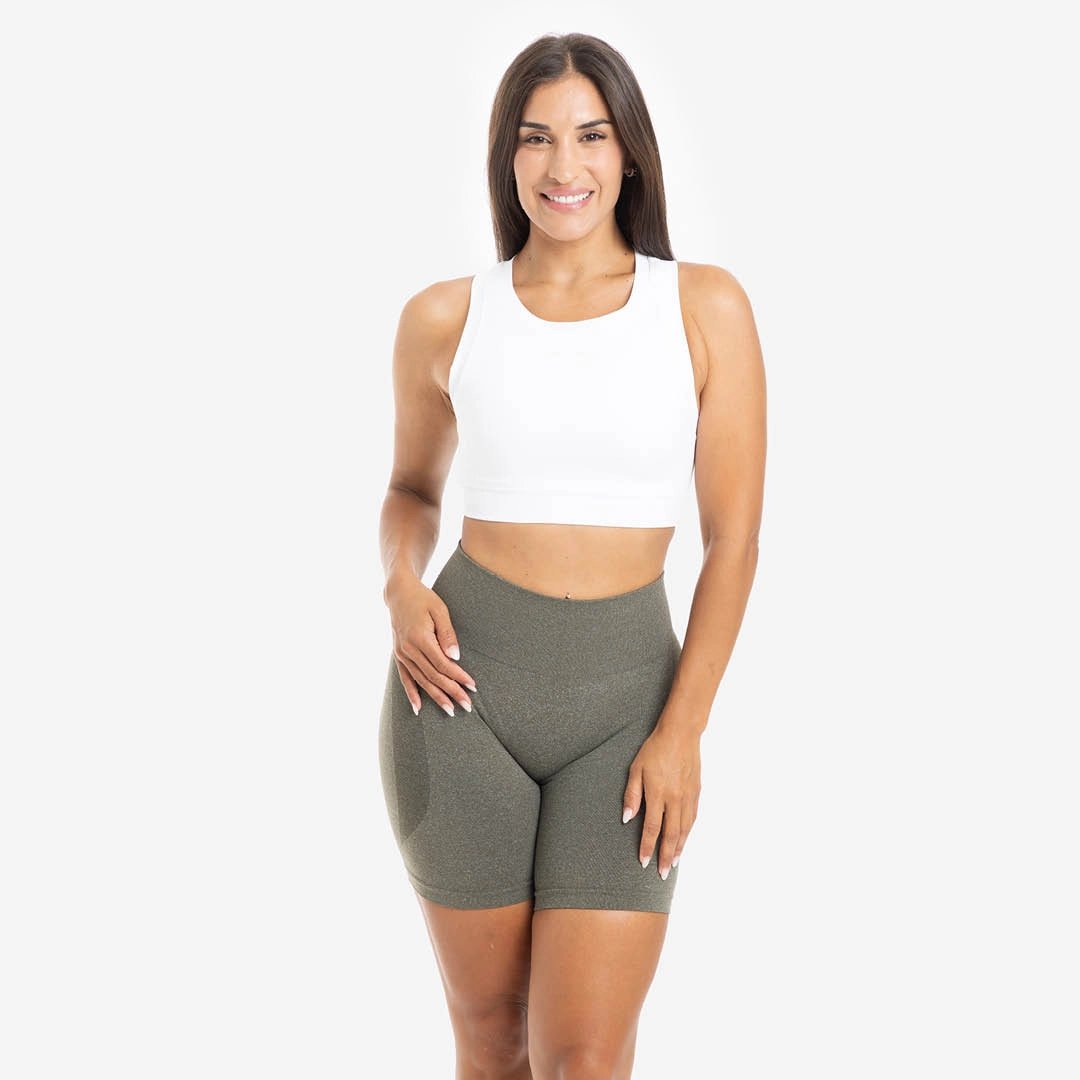 Imagen 0 de Top de entrenamiento de mujer Seamless Picsil Blanco