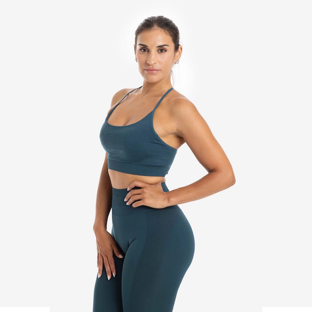 Sujetador de mujer Seamless Freedom Picsil - Turquesa Turquesa-3