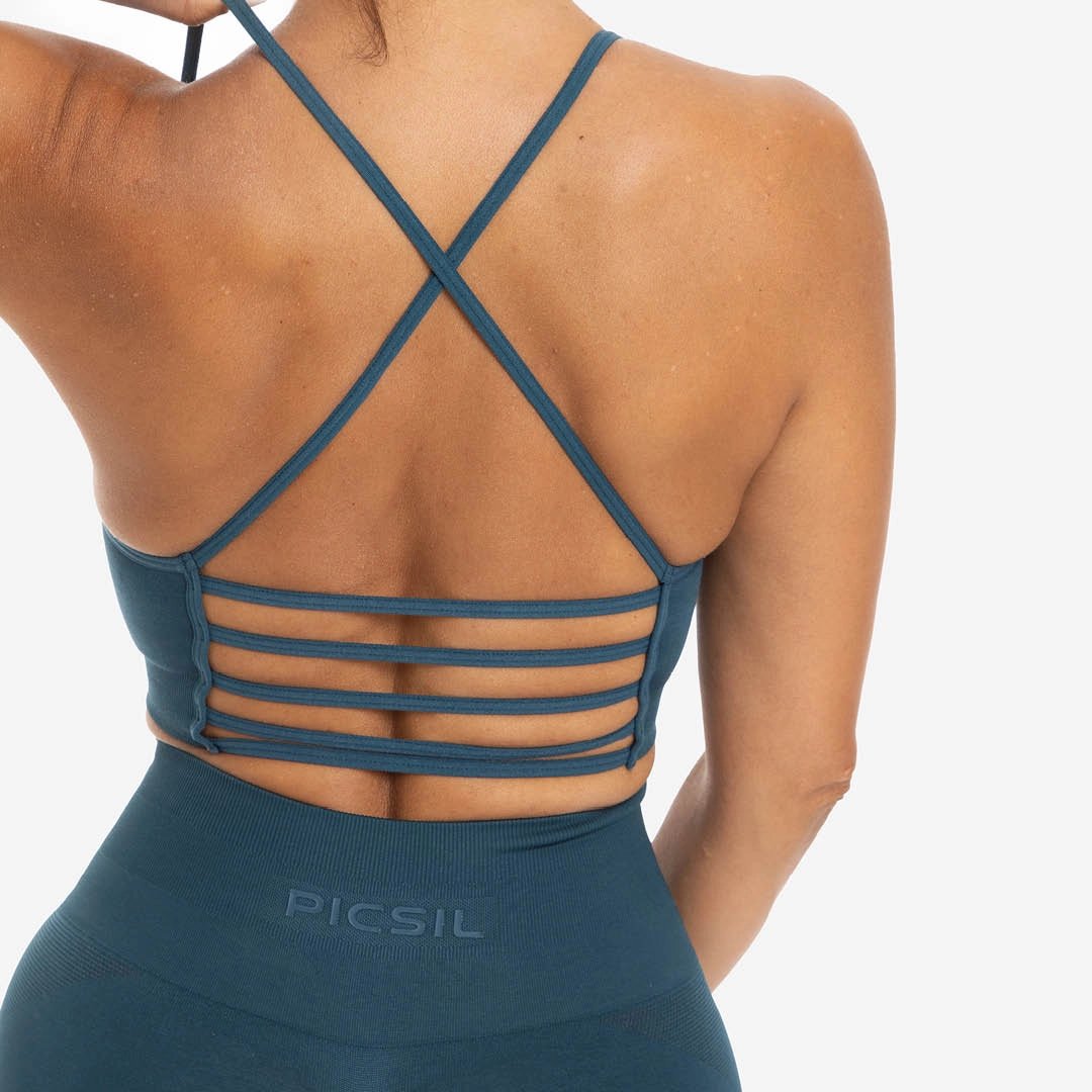 Sujetador de mujer Seamless Freedom Picsil - Turquesa Turquesa-5