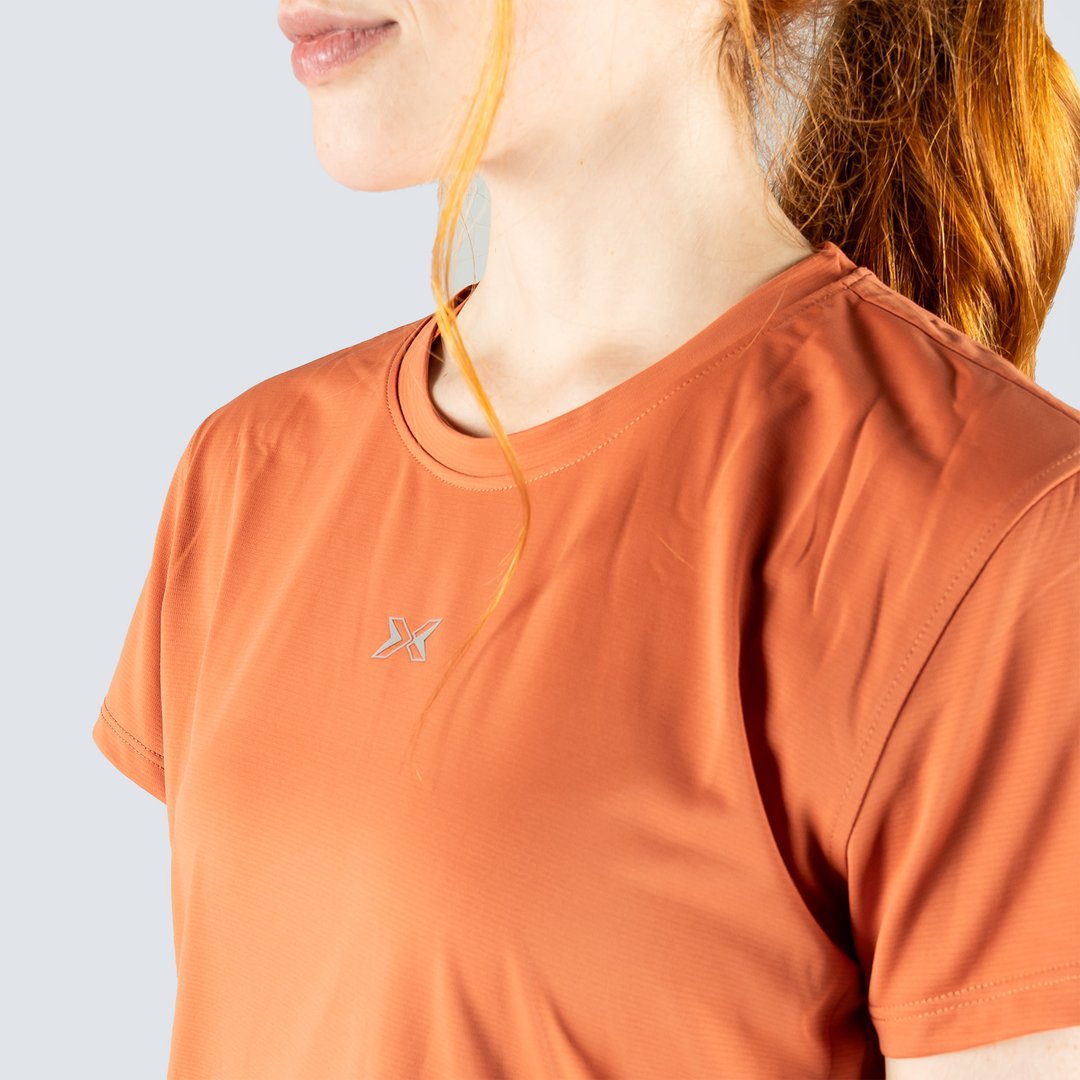 Camiseta técnica de entrenamiento Mujer Colección Rise Picsil - Naranja claro Naranja claro-5