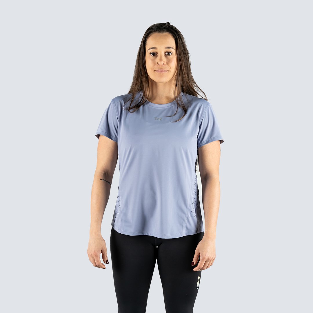 Camiseta técnica de entrenamiento Mujer Colección Rise Picsil - Morado Morado-1