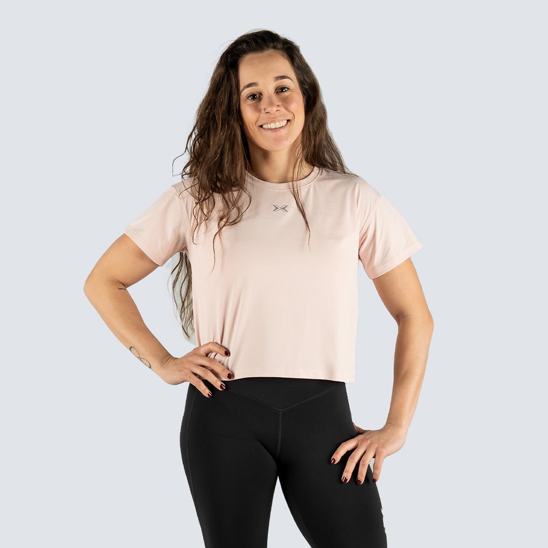 Camiseta Técnica de mujer Colección Rise Picsil - Rosa claro Rosa claro-1