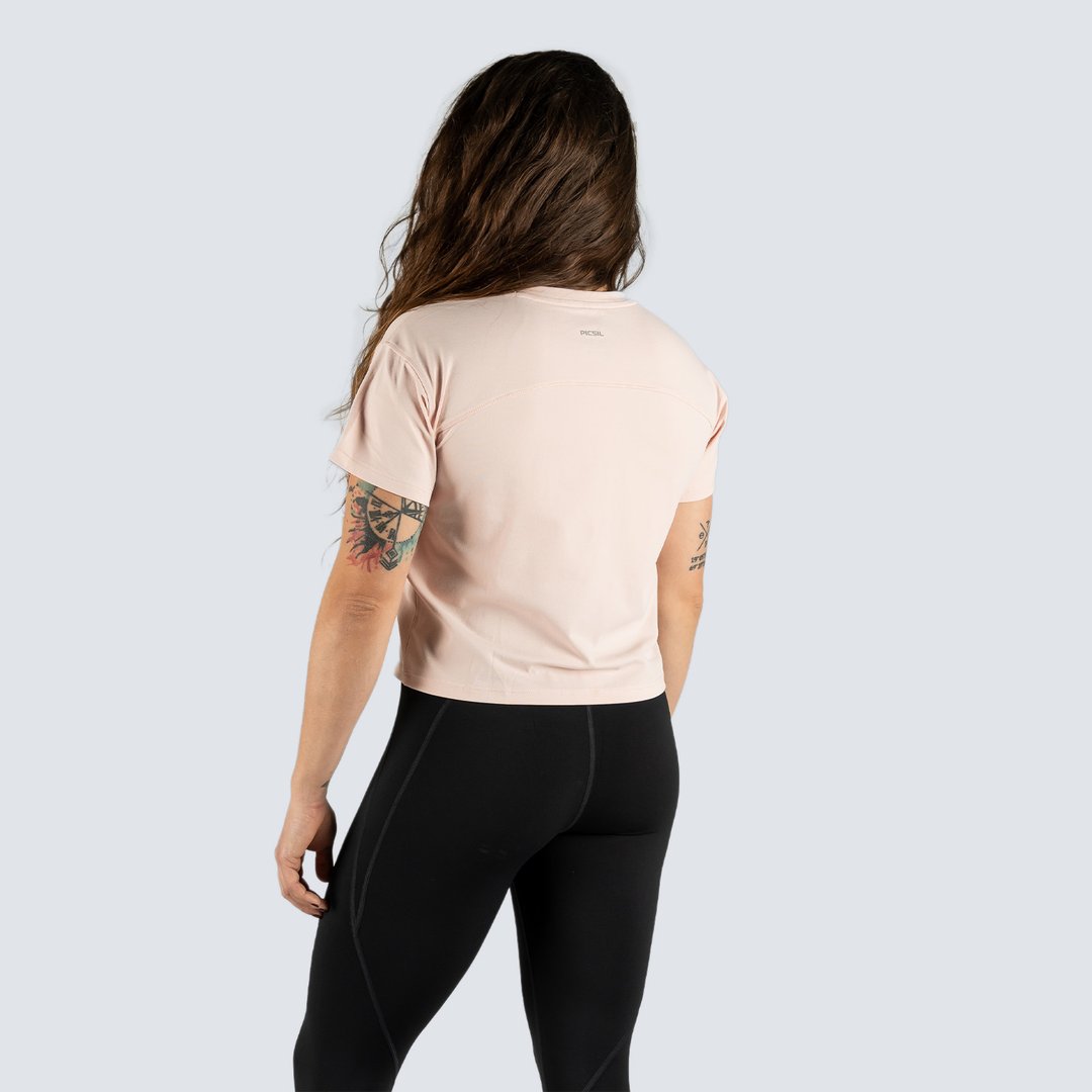 Camiseta Técnica de mujer Colección Rise Picsil - Rosa claro Rosa claro-2