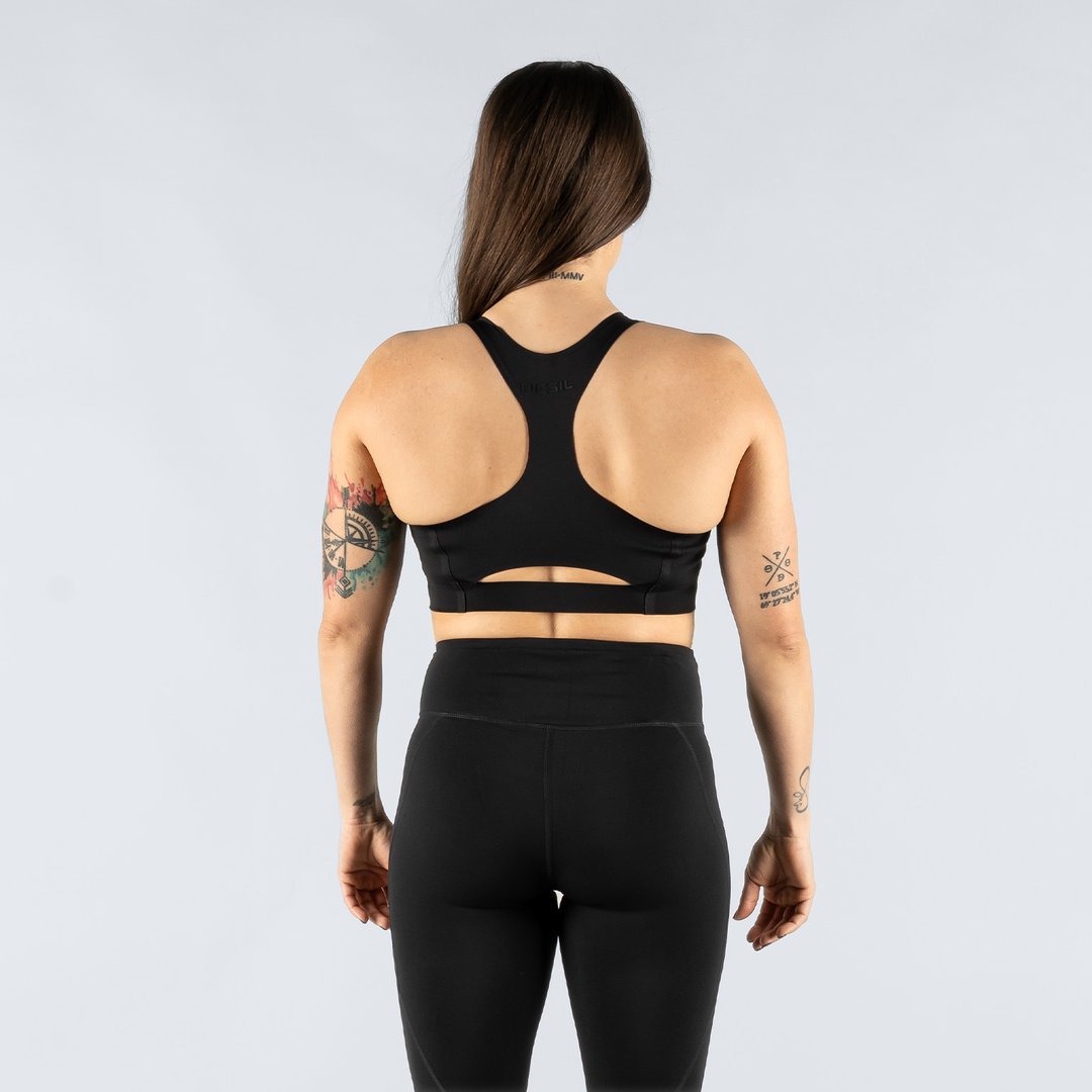 Top deportivo de mujer Comfort Colección Rise Picsil - Negro Negro-2