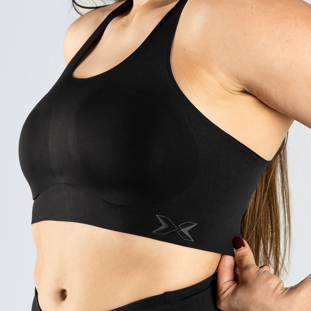 Top deportivo de mujer Comfort Colección Rise Picsil - Negro Negro-3