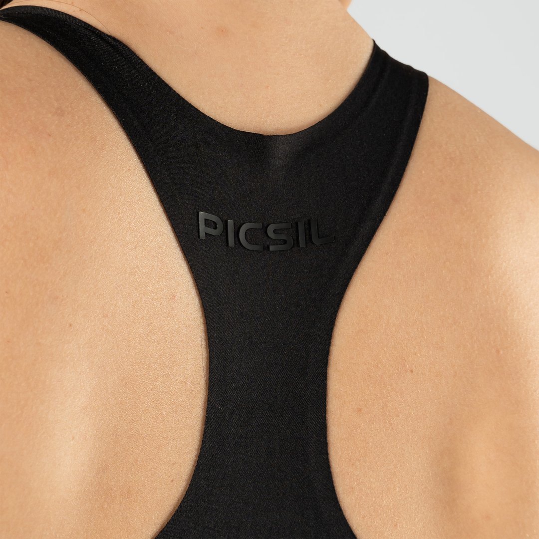 Top deportivo de mujer Comfort Colección Rise Picsil - Negro Negro-6