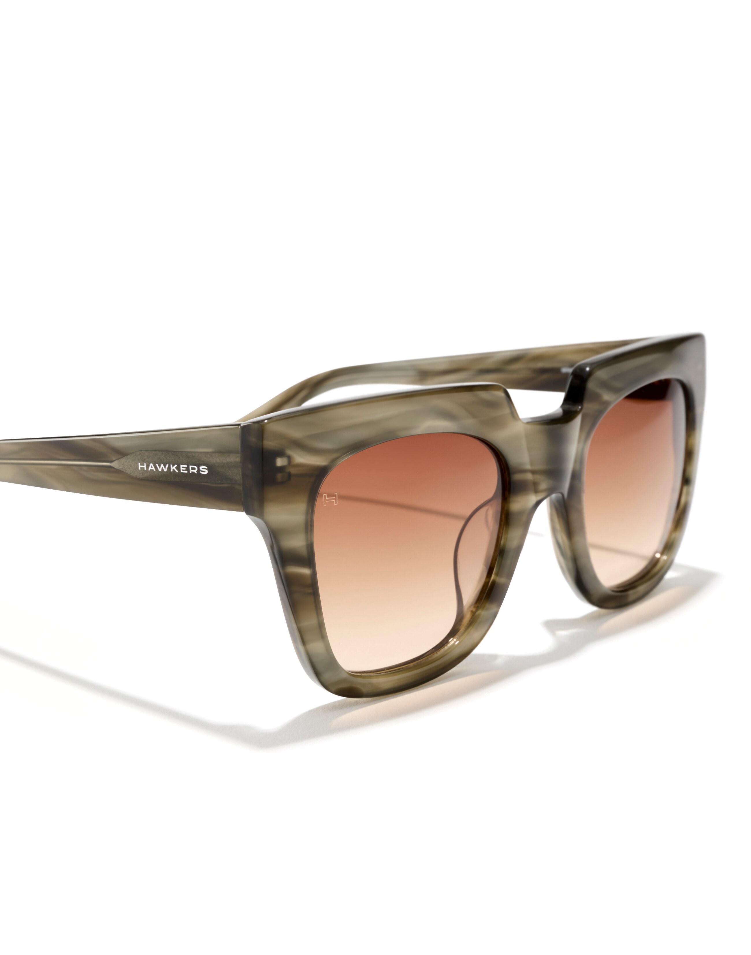 Gafas de sol row x - Hawkers - green terracota - Verde Verde-6