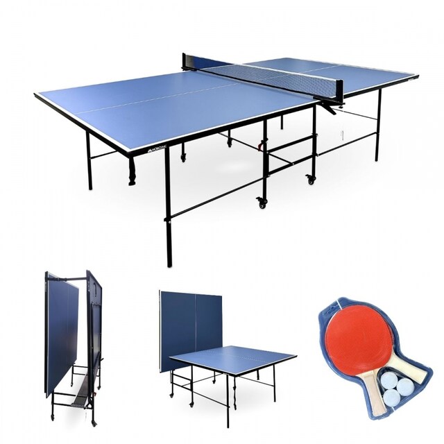 Imagen 0 de Mesa de Ping Pong Plegable Fácil de montar y transportar Ligera y cómoda Tokyo Azul