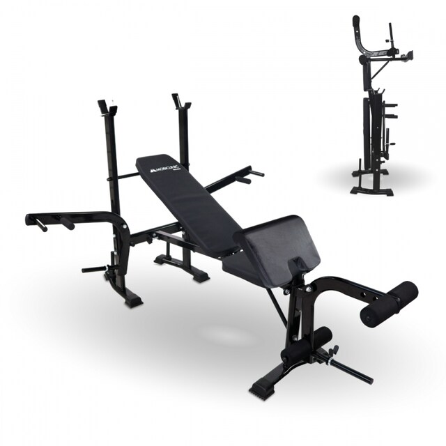 Imagen 0 de Banco multifuncional Mobiclinic de acero plegable y ajustable con soporte para barras 250kg PRESSFIT