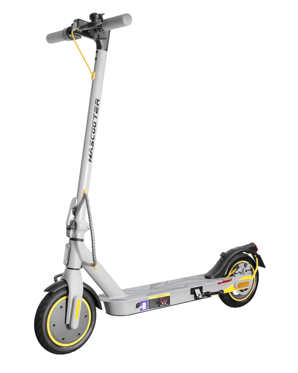 Imagen 2 de Patinete eléctrico s1 reckless lite mascooter - Gris / Amarillo Gris / Amarillo