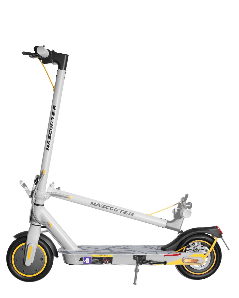Imagen 3 de Patinete eléctrico s1 reckless lite mascooter - Gris / Amarillo Gris / Amarillo