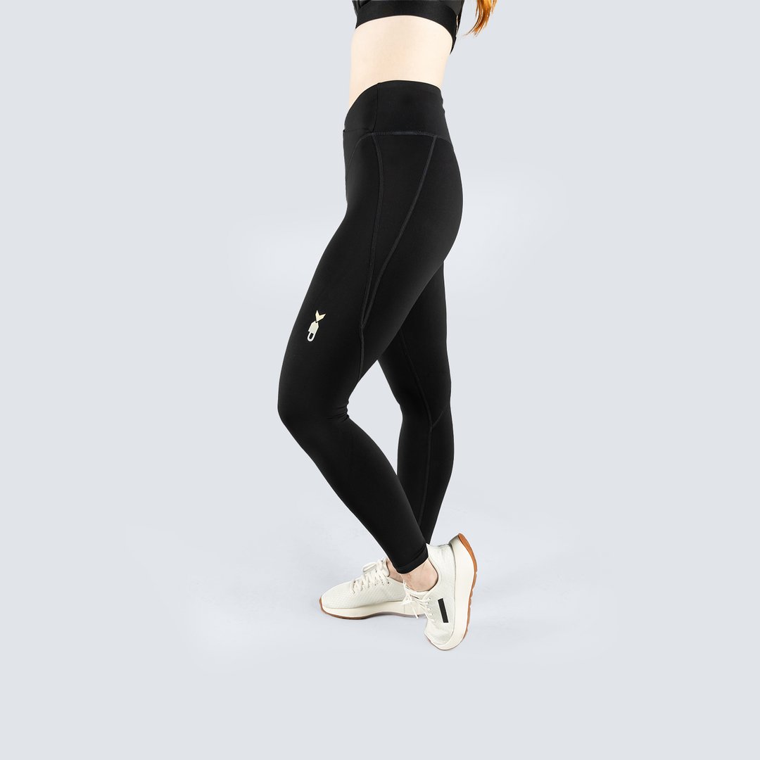 Mallas largas de mujer Colección Rise Picsil - Negro Negro-2
