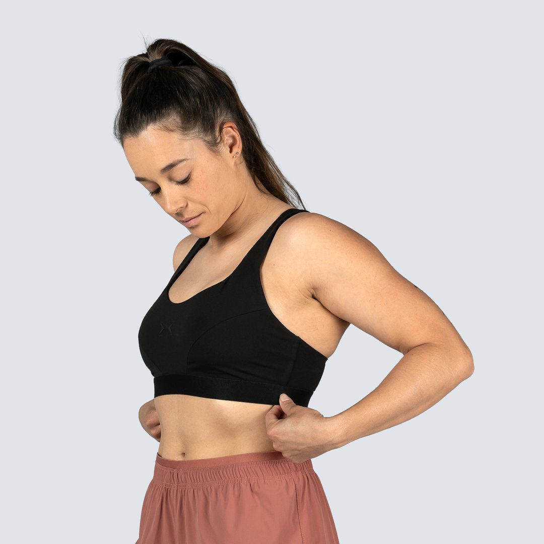 Top deporte mujer BRA Picsil - Negro Negro-3