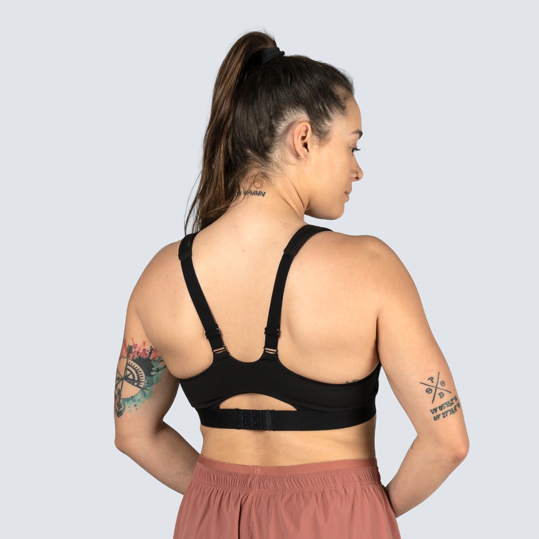 Top deporte mujer BRA Picsil - Negro Negro-4