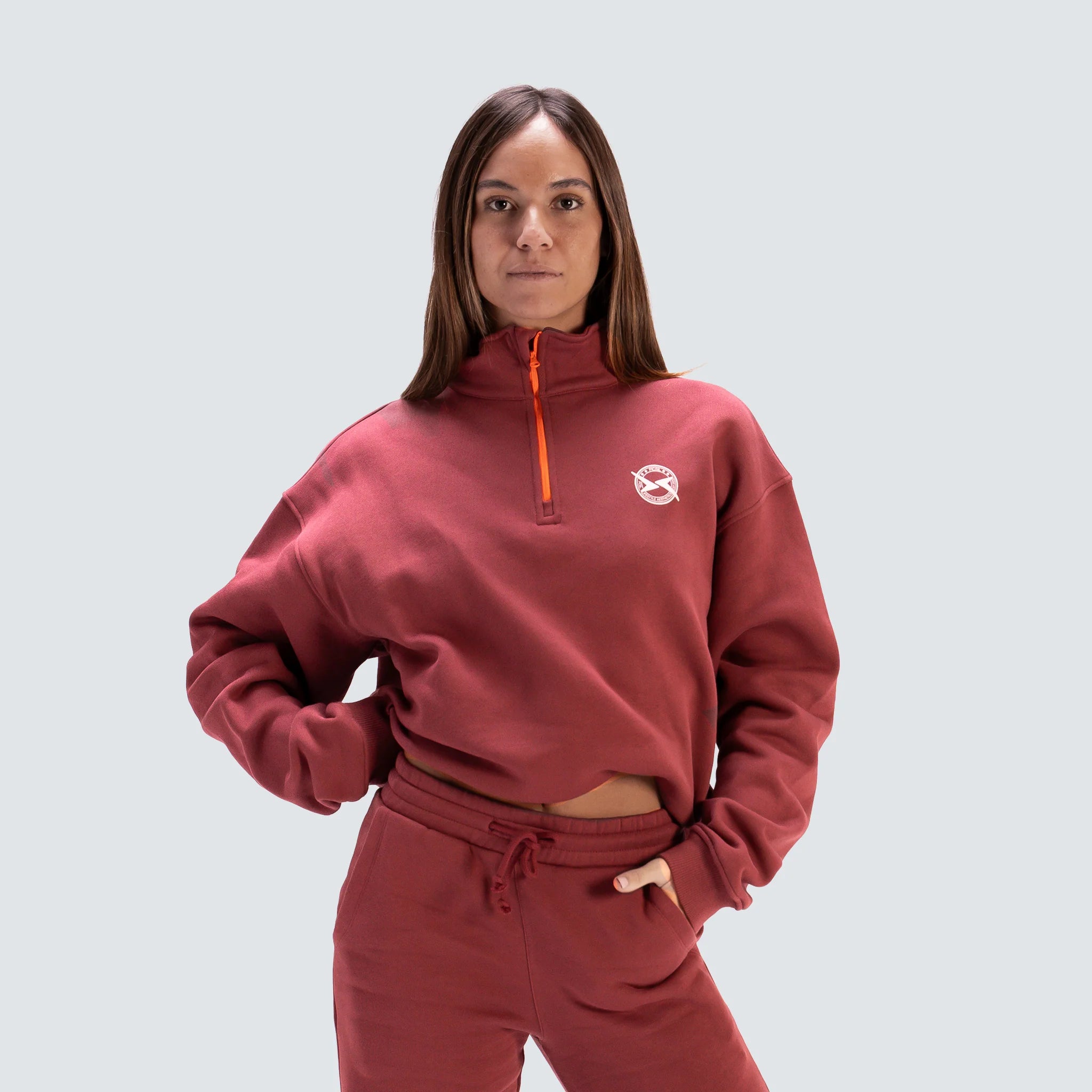 Imagen 2 de Sudadera con cremallera Lifestyle para mujer AW25 PICSIL - Rojo Rojo