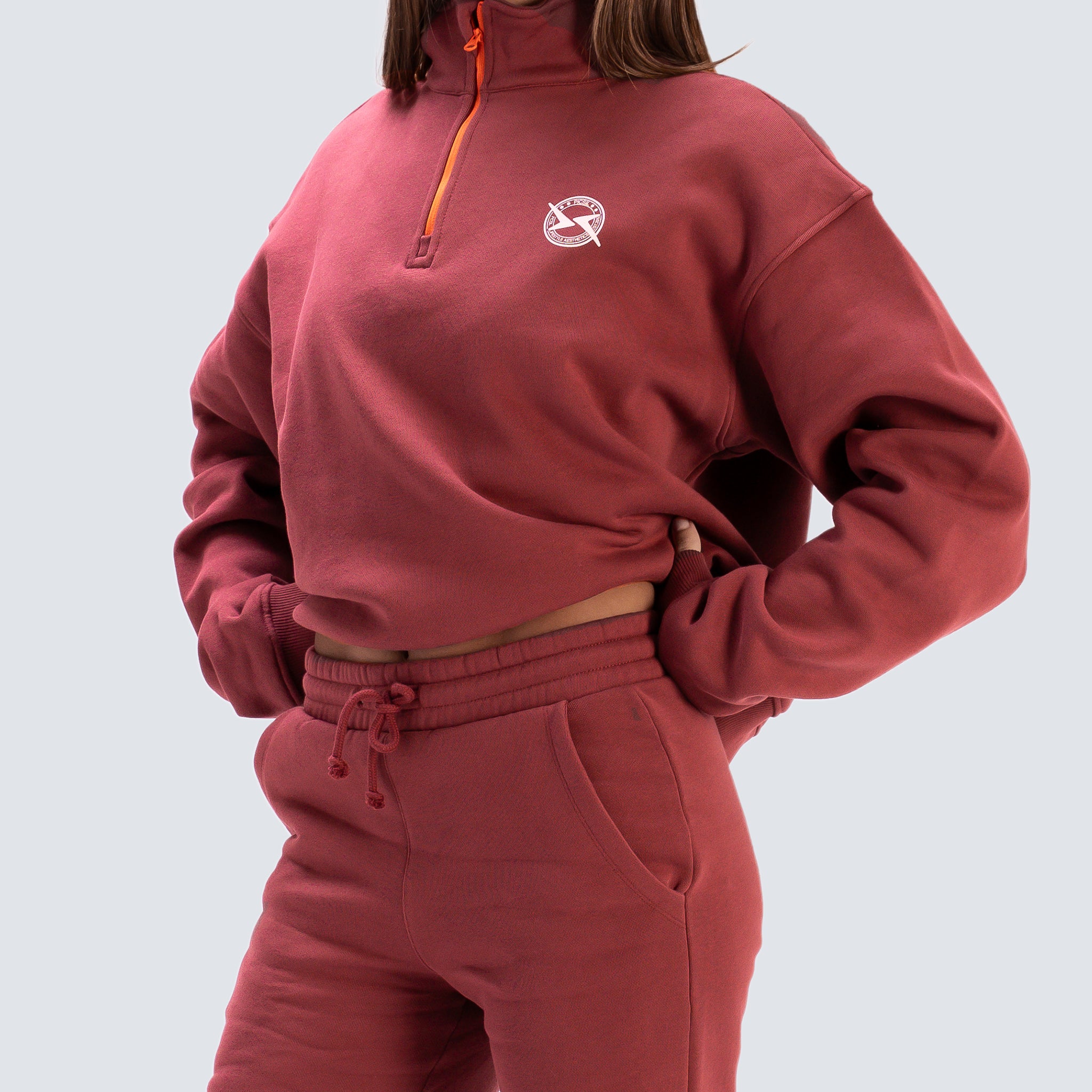 Imagen 5 de Sudadera con cremallera Lifestyle para mujer AW25 PICSIL - Rojo Rojo