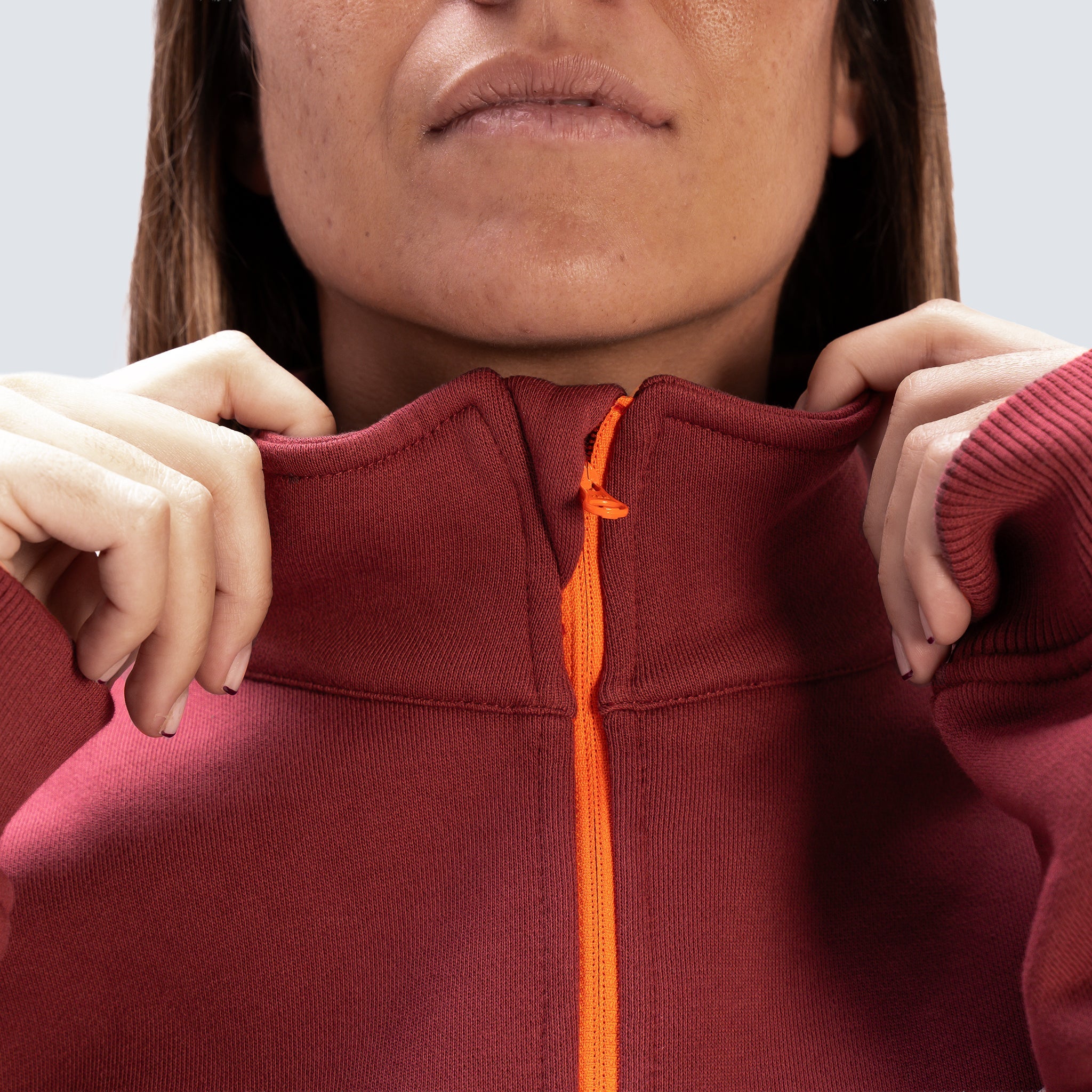 Imagen 6 de Sudadera con cremallera Lifestyle para mujer AW25 PICSIL - Rojo Rojo