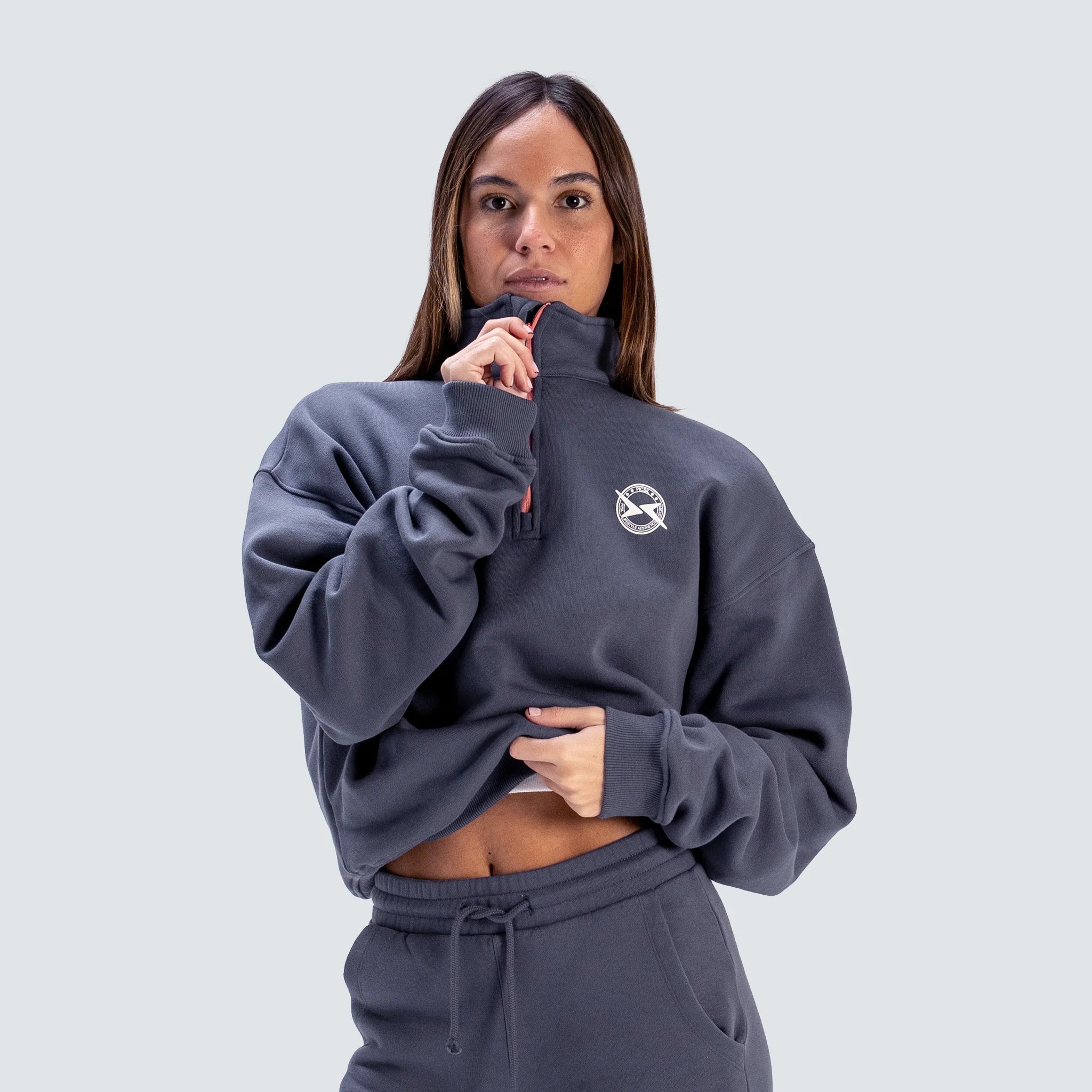 Imagen 2 de Sudadera con cremallera Lifestyle para mujer AW25 PICSIL - Gris Gris
