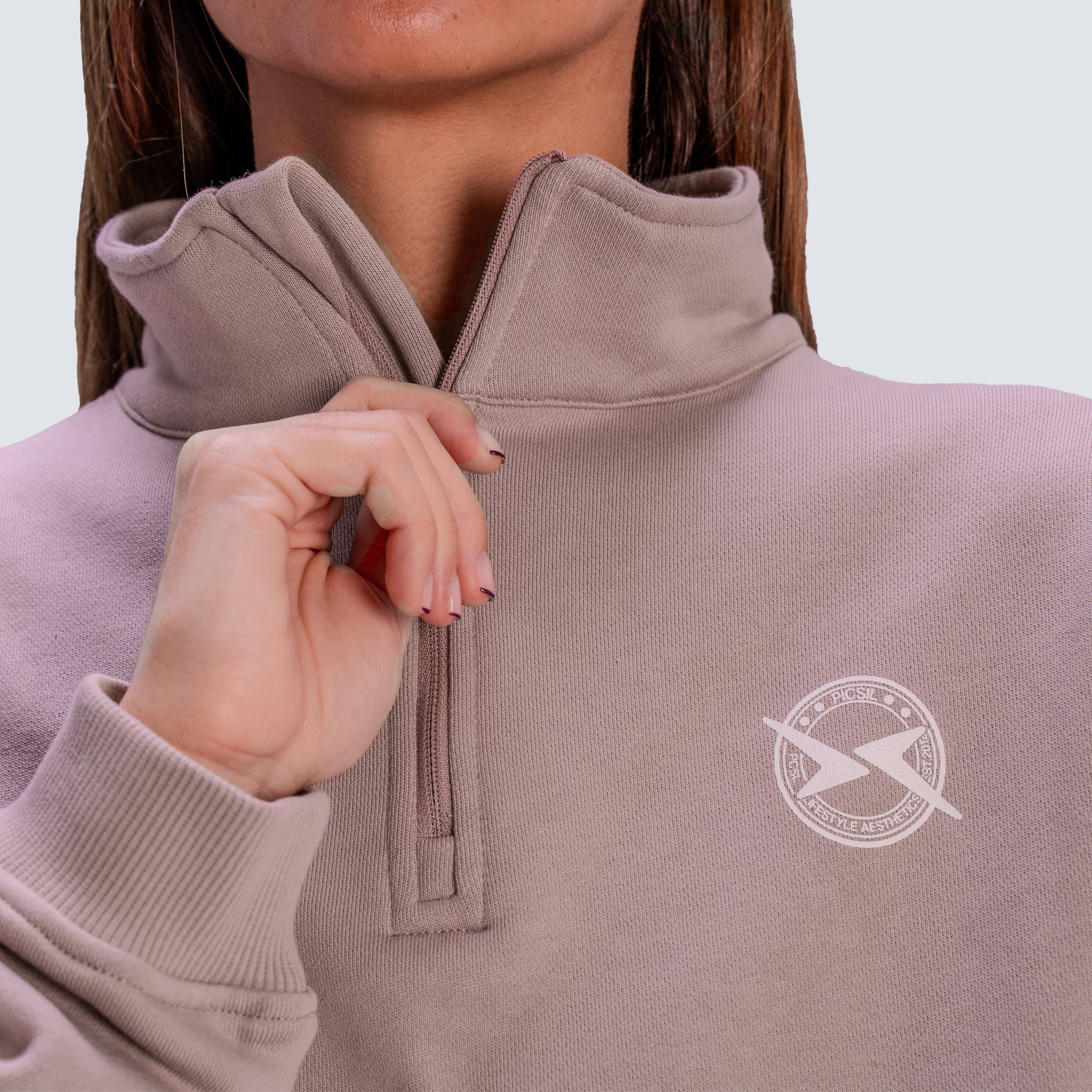 Imagen 7 de Sudadera con cremallera Lifestyle para mujer AW25 PICSIL - Marrón Marrón