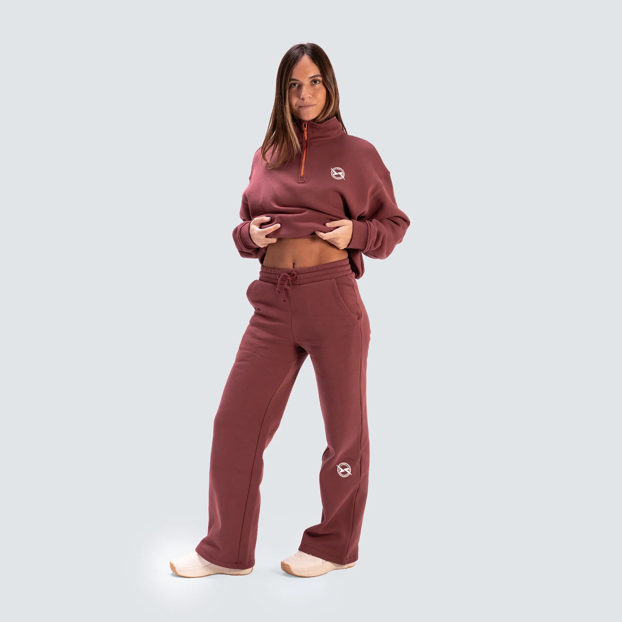 Pantalón jogger Lifestyle para mujer AW25 PICSIL - Rojo Rojo-2
