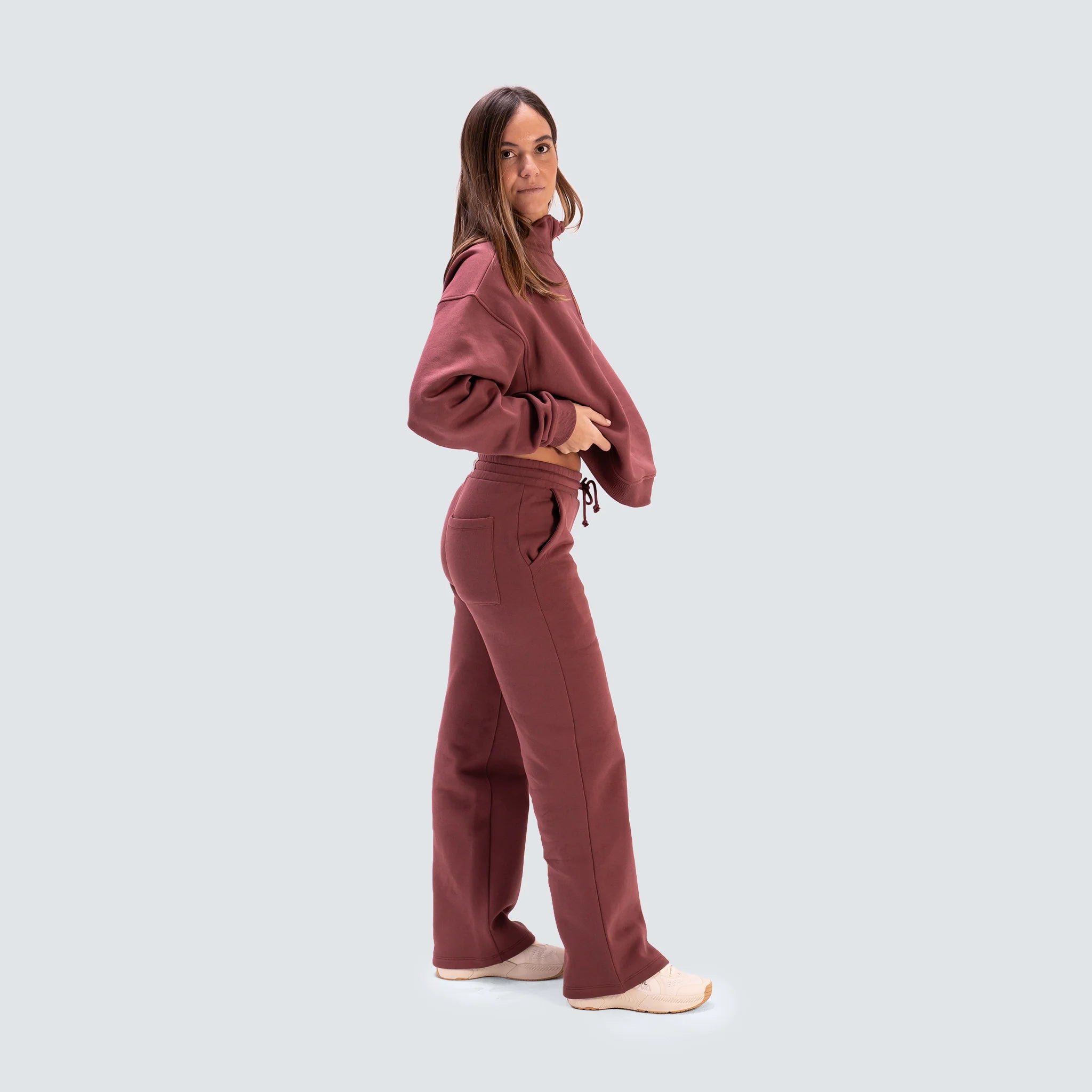 Pantalón jogger Lifestyle para mujer AW25 PICSIL - Rojo Rojo-4