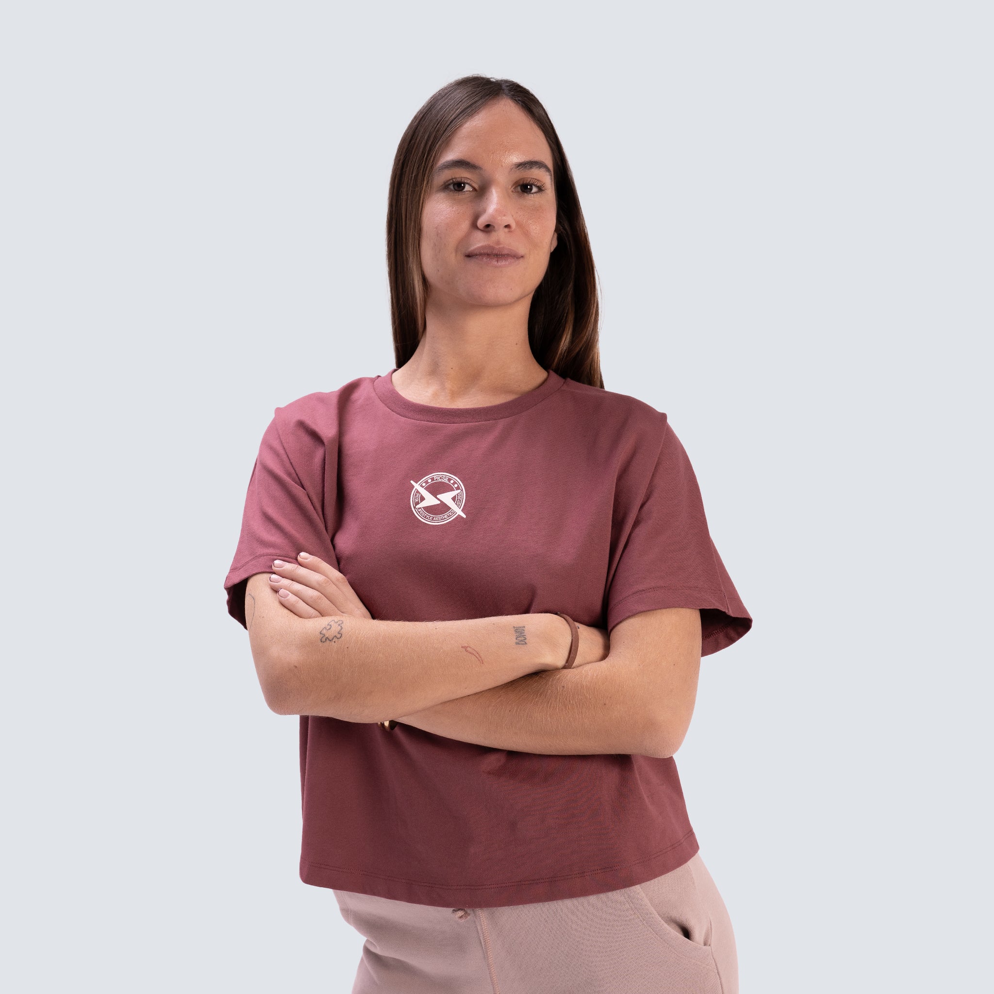 Camiseta de manga corta Lifestyle para mujer AW25 PICSIL - Rojo Rojo-2