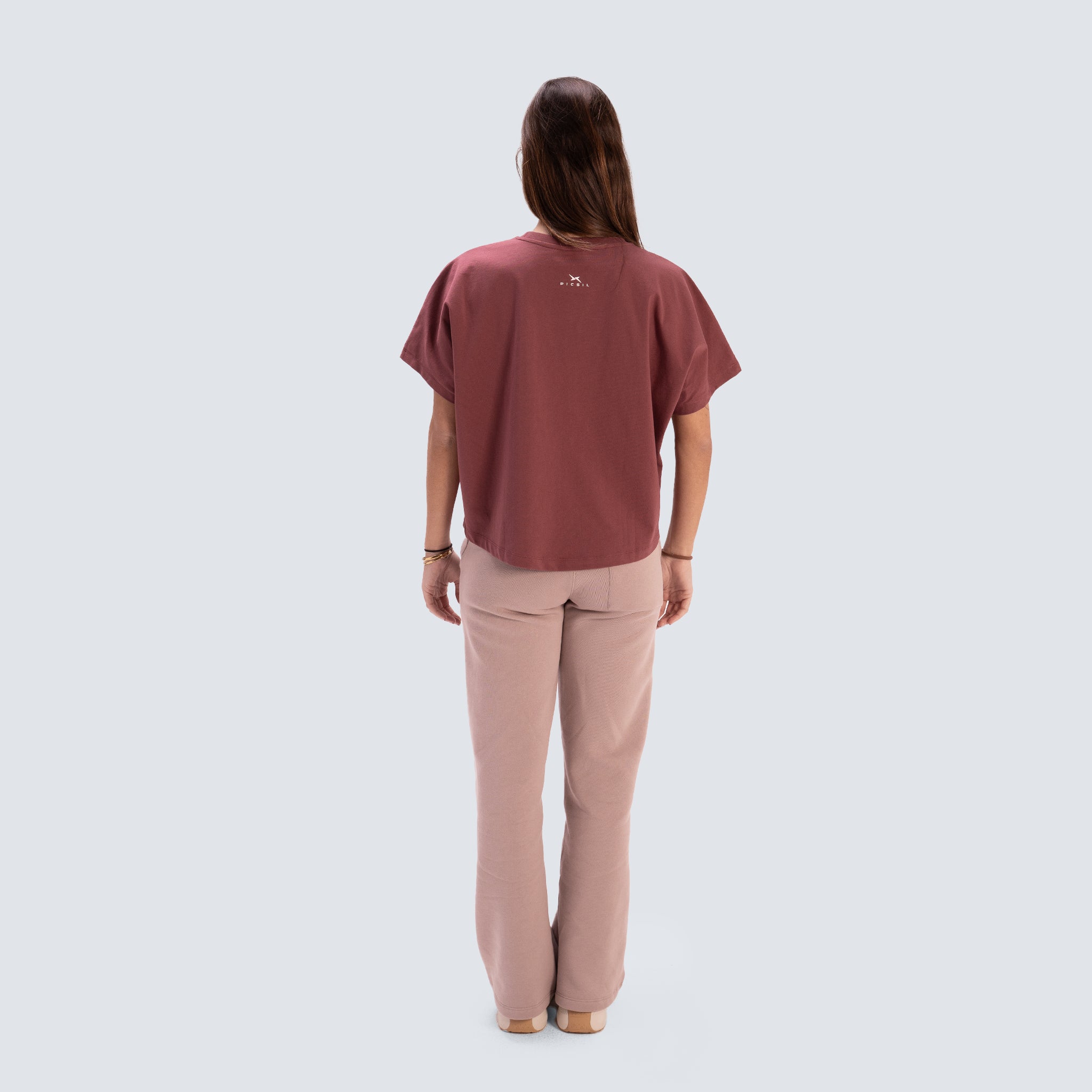 Camiseta de manga corta Lifestyle para mujer AW25 PICSIL - Rojo Rojo-5