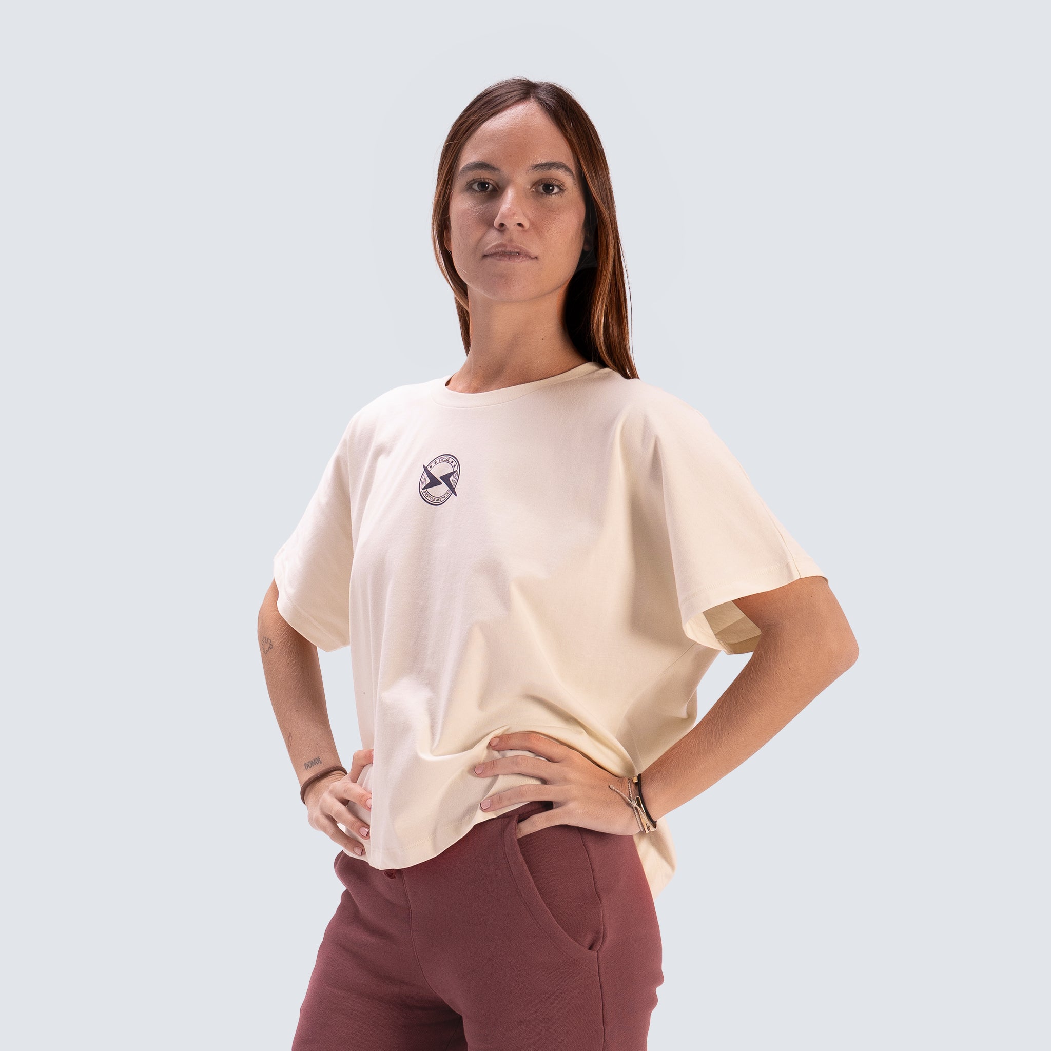 Camiseta de manga corta Lifestyle para mujer AW25 PICSIL - Beige Beige-2