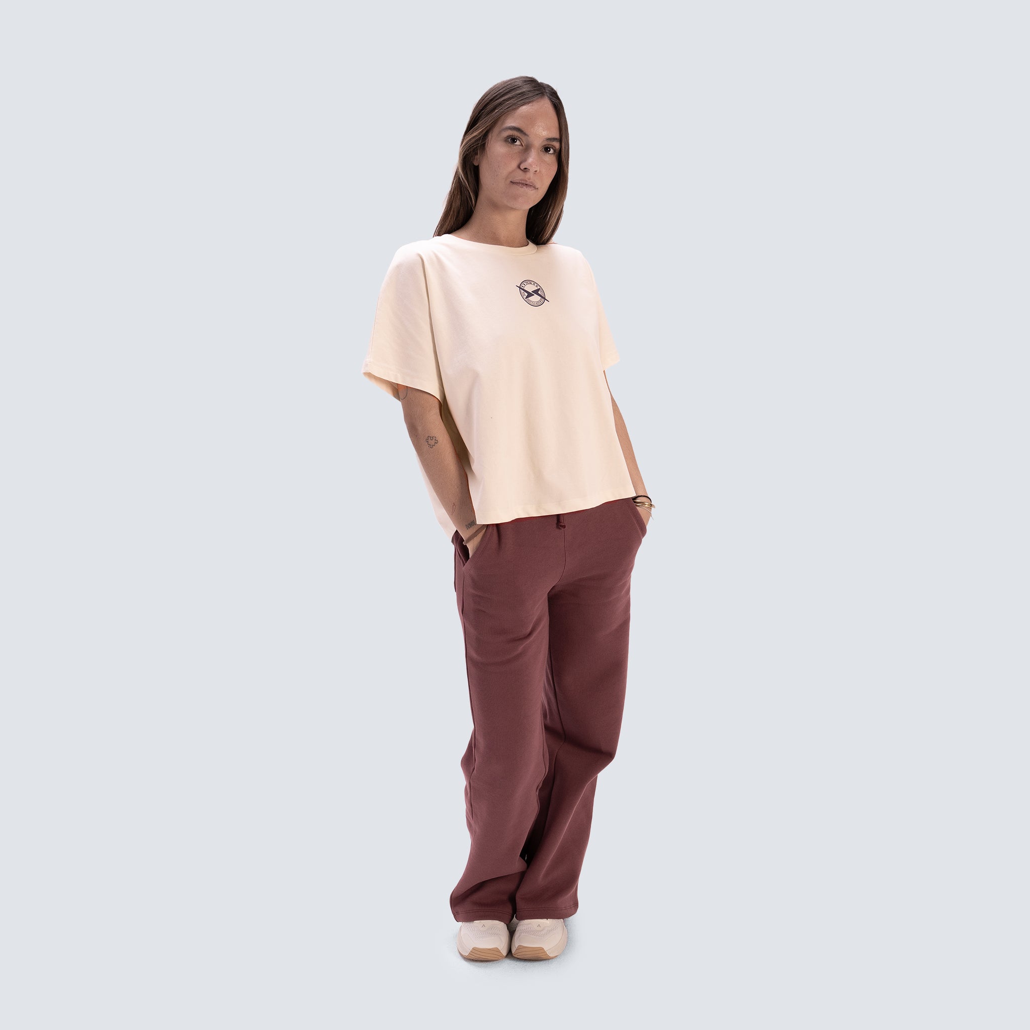 Camiseta de manga corta Lifestyle para mujer AW25 PICSIL - Beige Beige-3