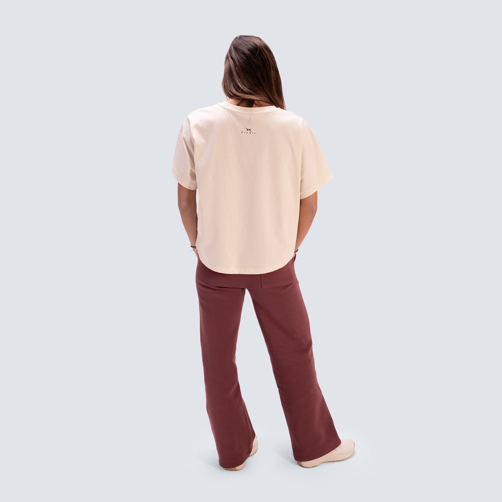 Camiseta de manga corta Lifestyle para mujer AW25 PICSIL - Beige Beige-5