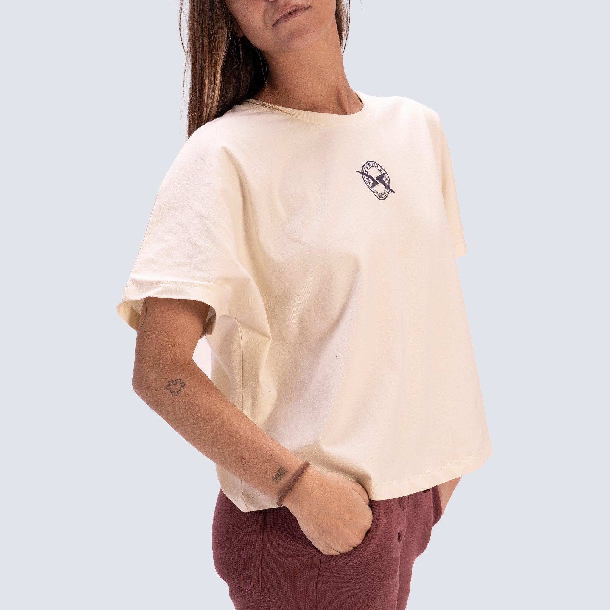 Camiseta de manga corta Lifestyle para mujer AW25 PICSIL - Beige Beige-6